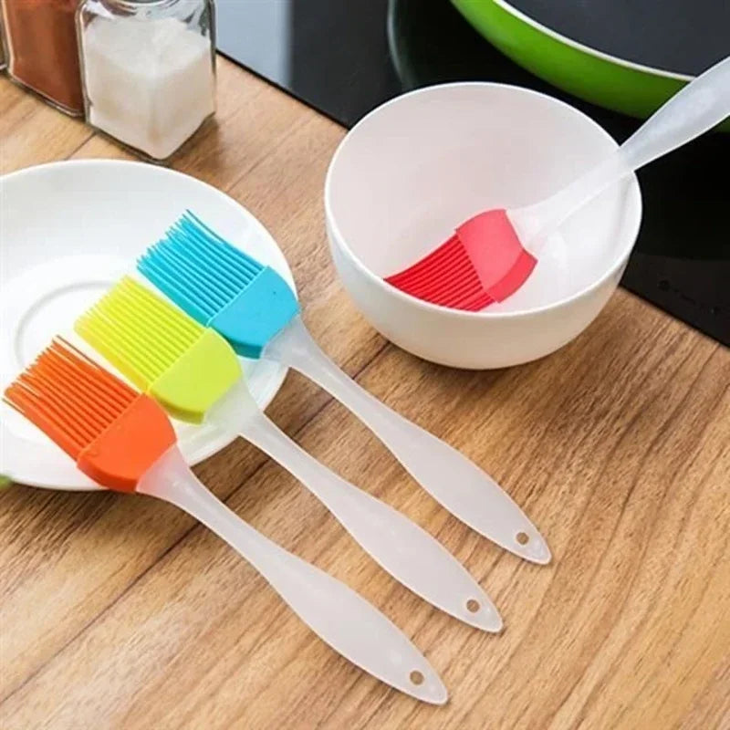 4/1PCS Silicone Barbecue Brush Pastry Grill Bread Oil Brush Split Type High Temperature Resistant BBQ Cake Baking Tool Bakeware