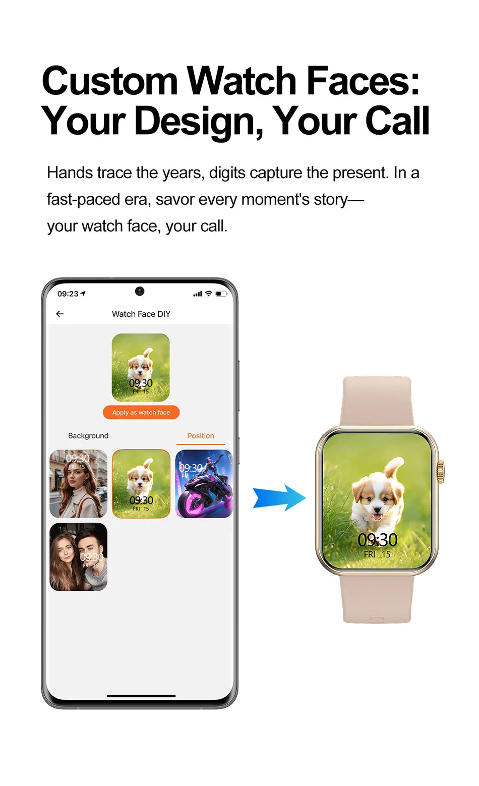 New Smart Watch Full Touch Screen Bluetooth Call AI Voice Heart Rate Waterproof Watches Sports Bracelet Smartwatch Women