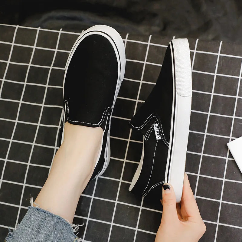 Children Spring Autumn Canvas Shoes Girls One Foot Slip on Shoes Kid Shoes Boys Soft Soled Comfortable Checkerboard Casual Shoes