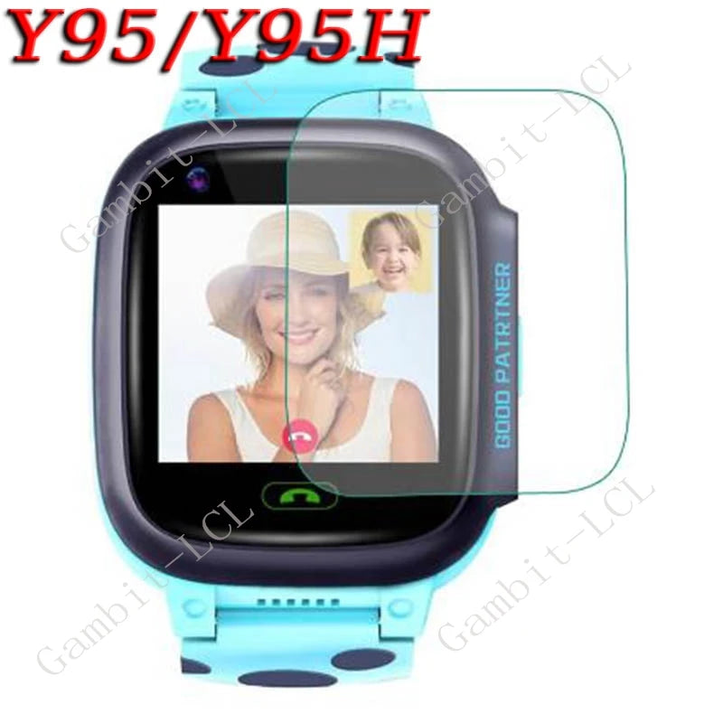 I YAN HD full hydrogel screen protector for Y95H Y95 A36E smartwatch, designed to protect GPS and SOS call display.
