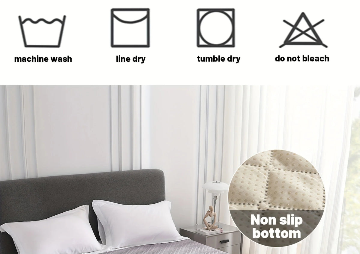 I YAN anti-leaking, non-slip dog bed cover and pet blanket on sofa, protecting furniture from pets and leaks with durable material.