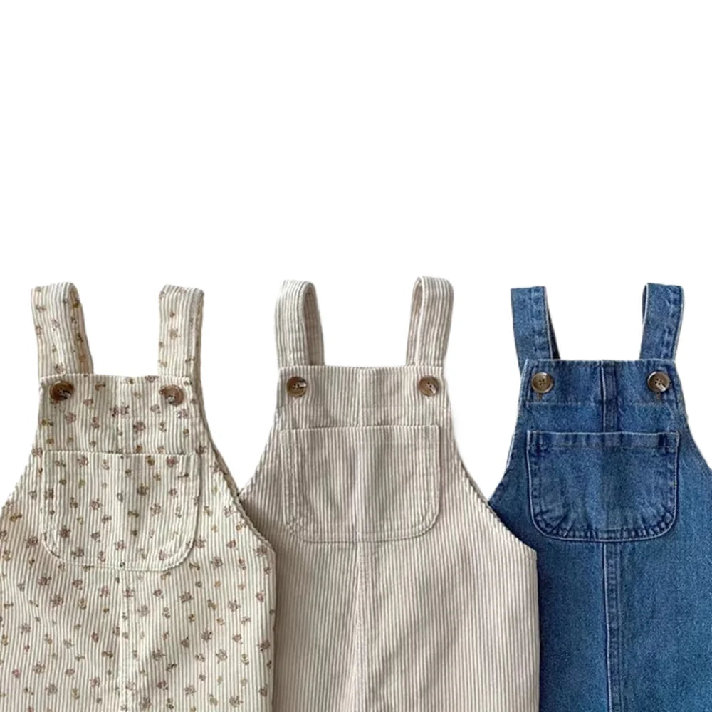 Children Clothing Set Autumn&Spring  HY22421 New Kid Romper Denim Jumpsuit Sleeveless Bodysuits for Toddler Boys&Girls