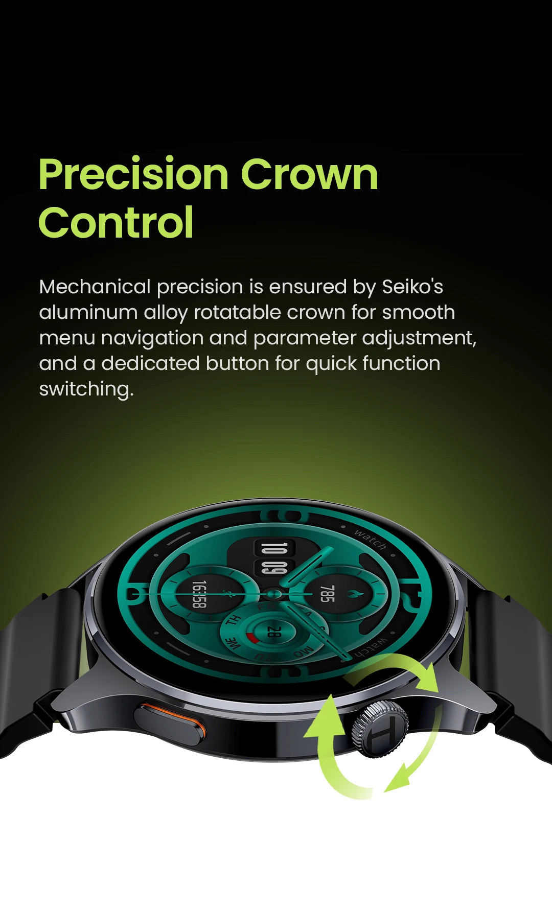 Watch 4S GPS Smartwatch 1.43” HD AMOLED Display 5 Satellite GPS Positioning 120+ Workout Modes Sport Fitness Smart Watch