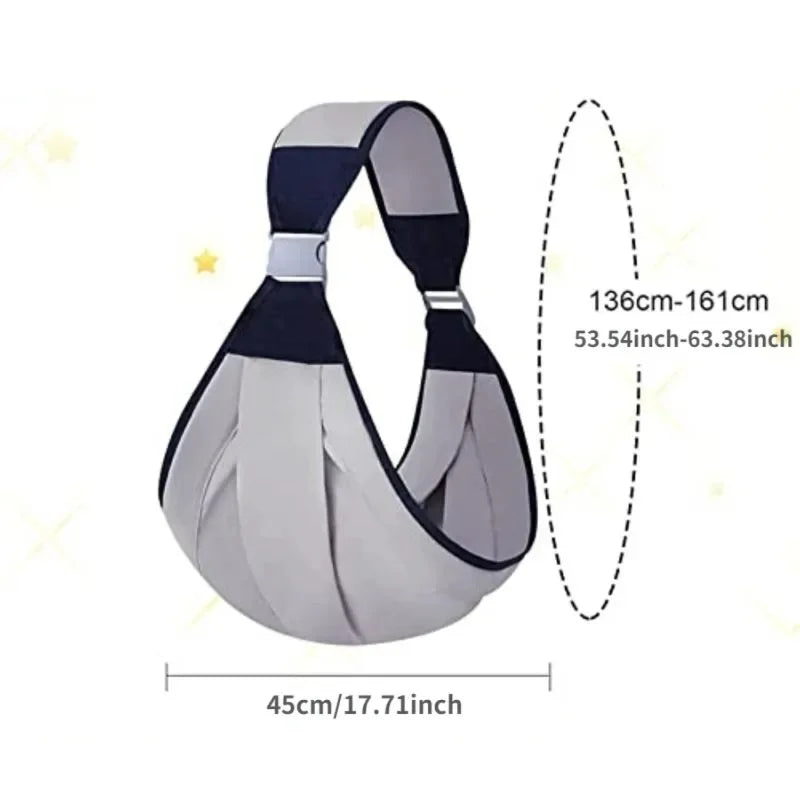 Baby ring sling carrier by I YAN, ergonomic and multifunctional wrap for easy carrying of newborns and toddlers.