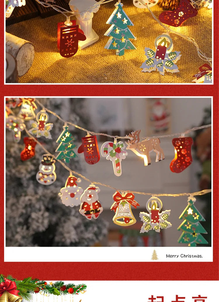 1.5/3M Christmas LED String Light Xmas Tree Hanging Lamp Fairy Light Garland FOR Home Decoration Ornament 2025 New Year Gifts