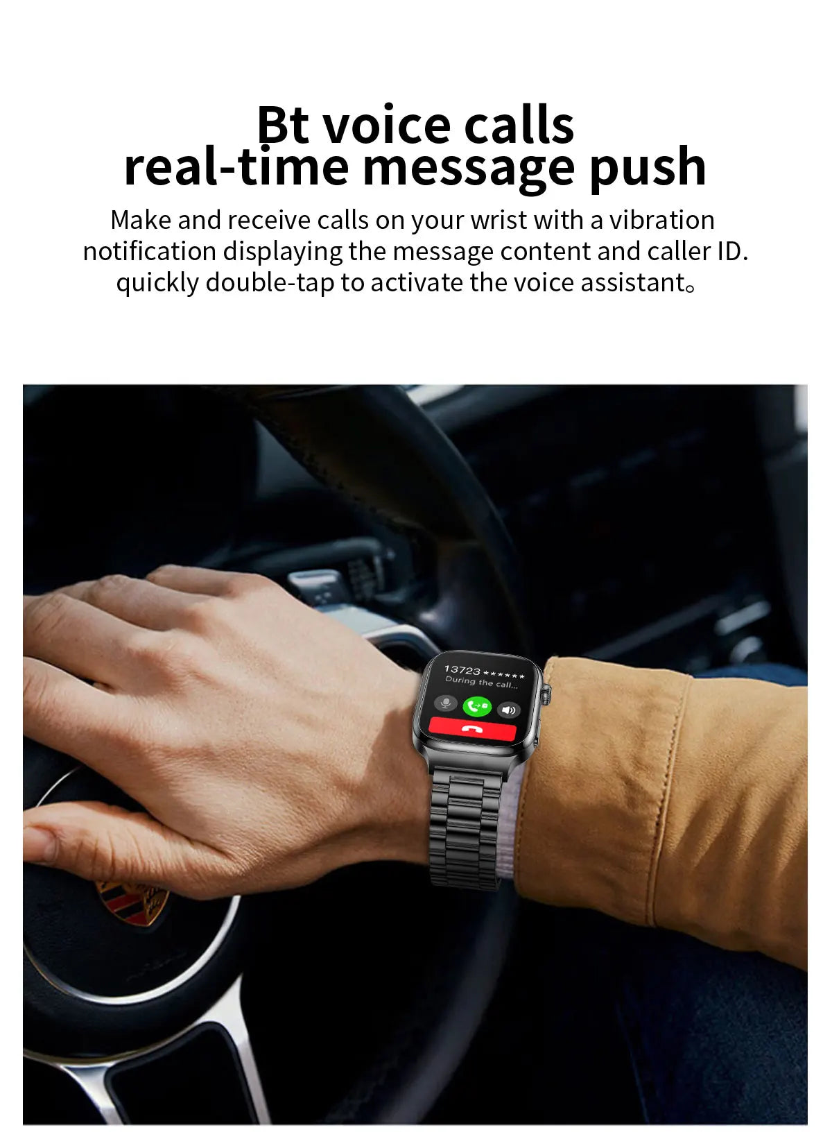 2025 New Precision detection ECG+PPG Uric acid Blood Fat SmartWatch Men Blood Pressure Blood oxygen Voice Call Health Smartwatch