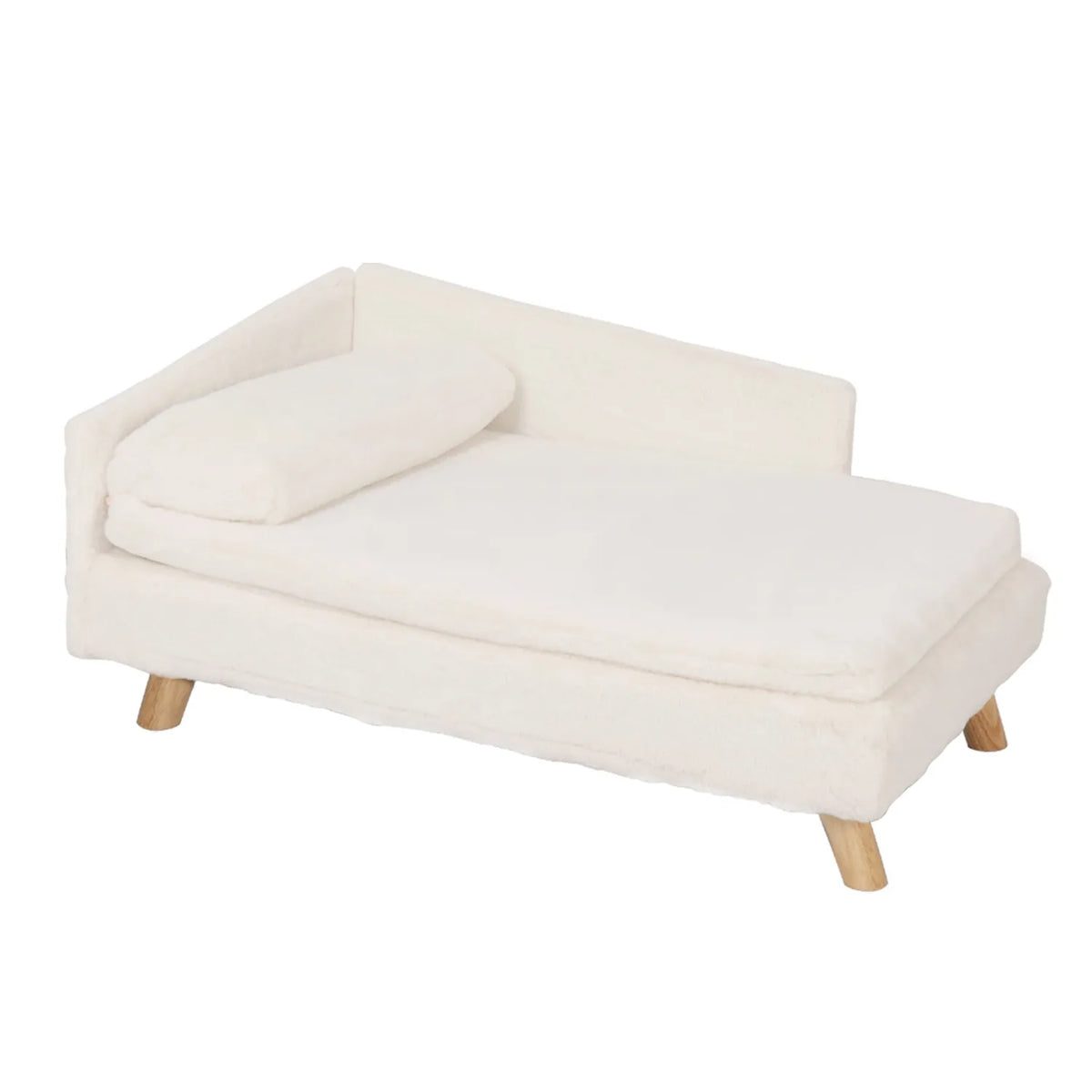 Waterproof I YAN pet sofa dog and cat bed with plush cushion, raised chair lounger for comfort and easy cleaning.
