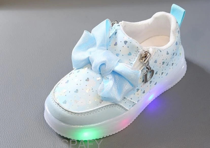 Hot Kpop Demon Hunter Children Led Shoes Boys Girls Lighted Sneakers Glowing Shoes Kid Sneakers With Luminous Sole Running Shoes