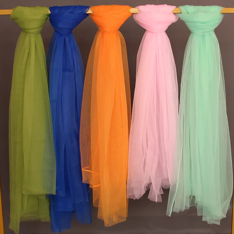 Mesh Gauze Backdrop Curtain Parties Wrinkle Free Photo Curtains Backdrop Drapes Fabric Decoration for Birthday Party Wedding