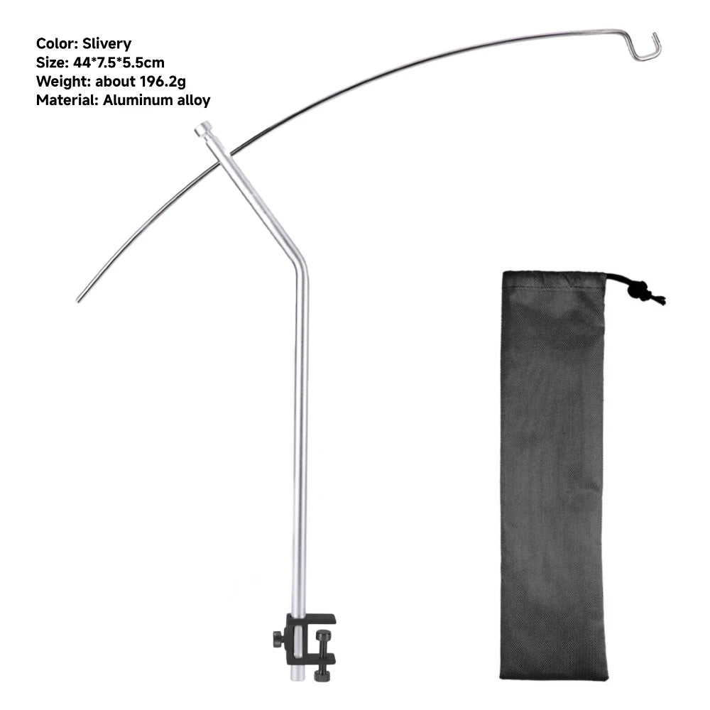 WESTTUNE Outdoor Lamp Stand Hook 360° Full space adjustment Lamp Pole Stand Portable Folding Camping Lantern Stands for Picnic