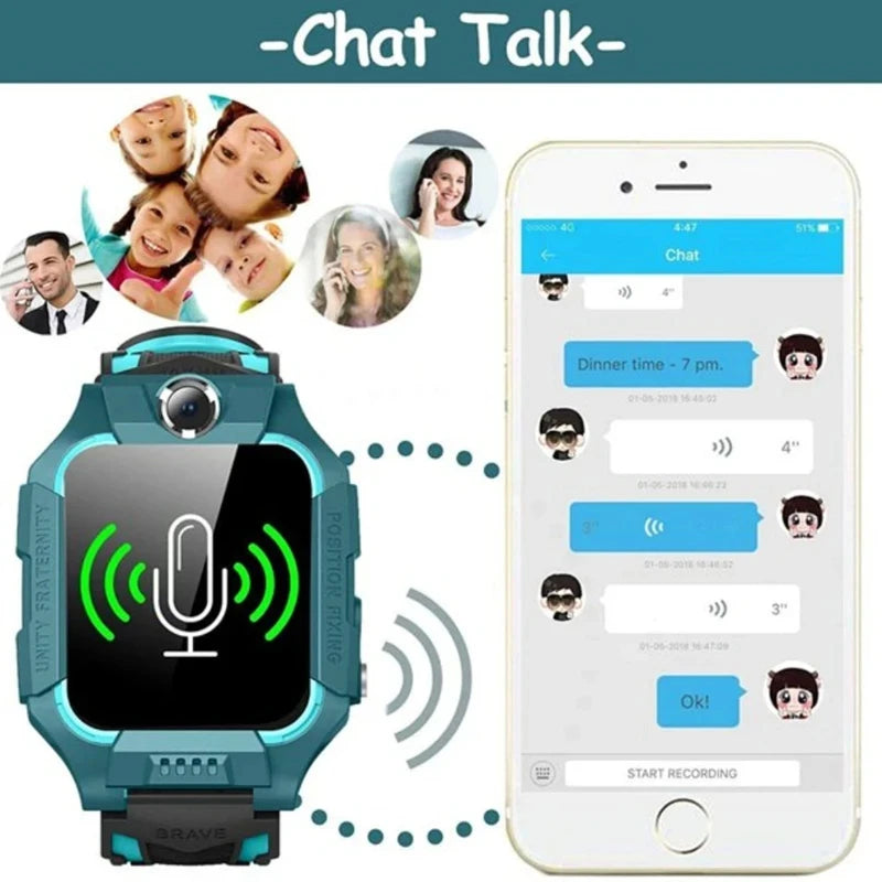 Q19 Children Kids Smart Watch SOS Phone Call Location Tracker Anti-Lost Camera Voice Function Touch Screen Waterproof Student