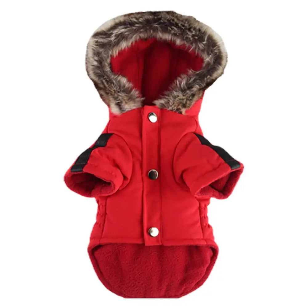 Cat Dog Doggie Down Jacket Hoodie Coat Pet Clothes Warm Clothing For Small Dogs Winter Thick Padded Warm Coat Vest Clothes For