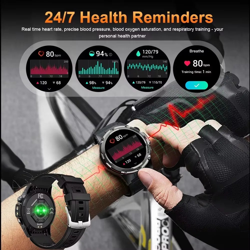 NEW Top Popular Outdoors GPS tracker Sports Smart Watch Men 500mAh NFC HD Call IP68 depth waterproof Smart Watch T-REX3 Men