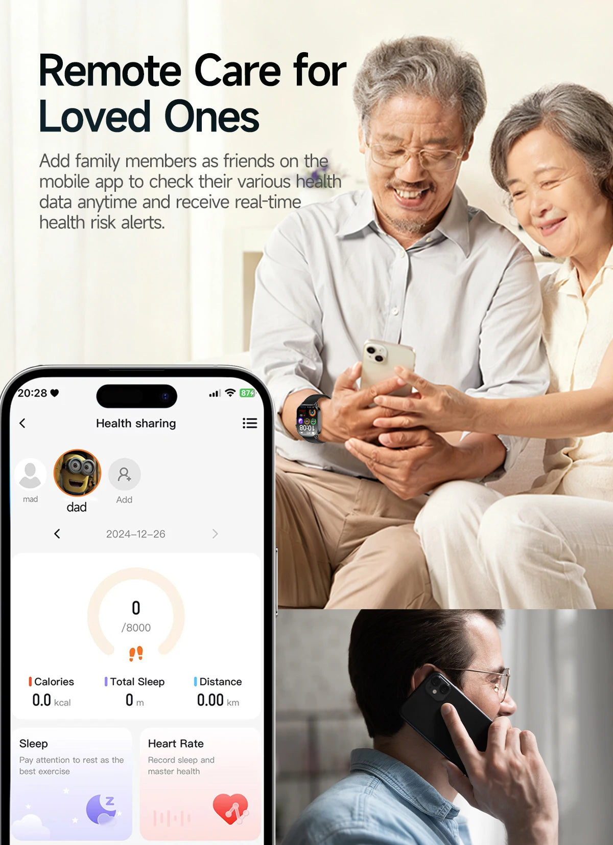 2026 New ECG + PPG Smart Healthy Diagnosis Surveillance Women Body Analysis Blood Pressure Lipid Uric Acid Health SmartWatch Men