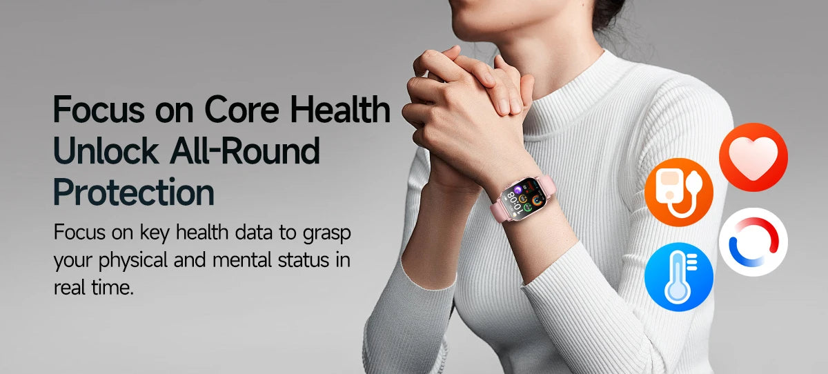2026 New ECG + PPG Smart Healthy Diagnosis Surveillance Women Body Analysis Blood Pressure Lipid Uric Acid Health SmartWatch Men
