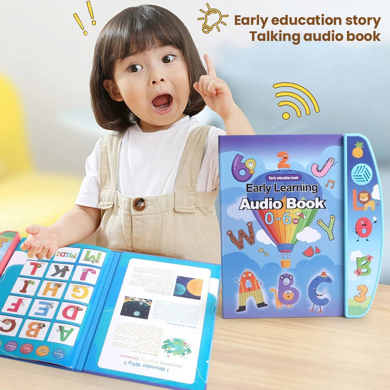 Kids electronic audio book device by I YAN featuring colorful buttons, designed for early education and language learning for toddlers.