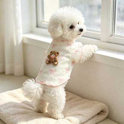 Breathable Lightweight Elastic Dog Tshirt Soft Pet Vest Summer Wear Comfortable for Small Dogs Cats Cute Design Pet Clothing