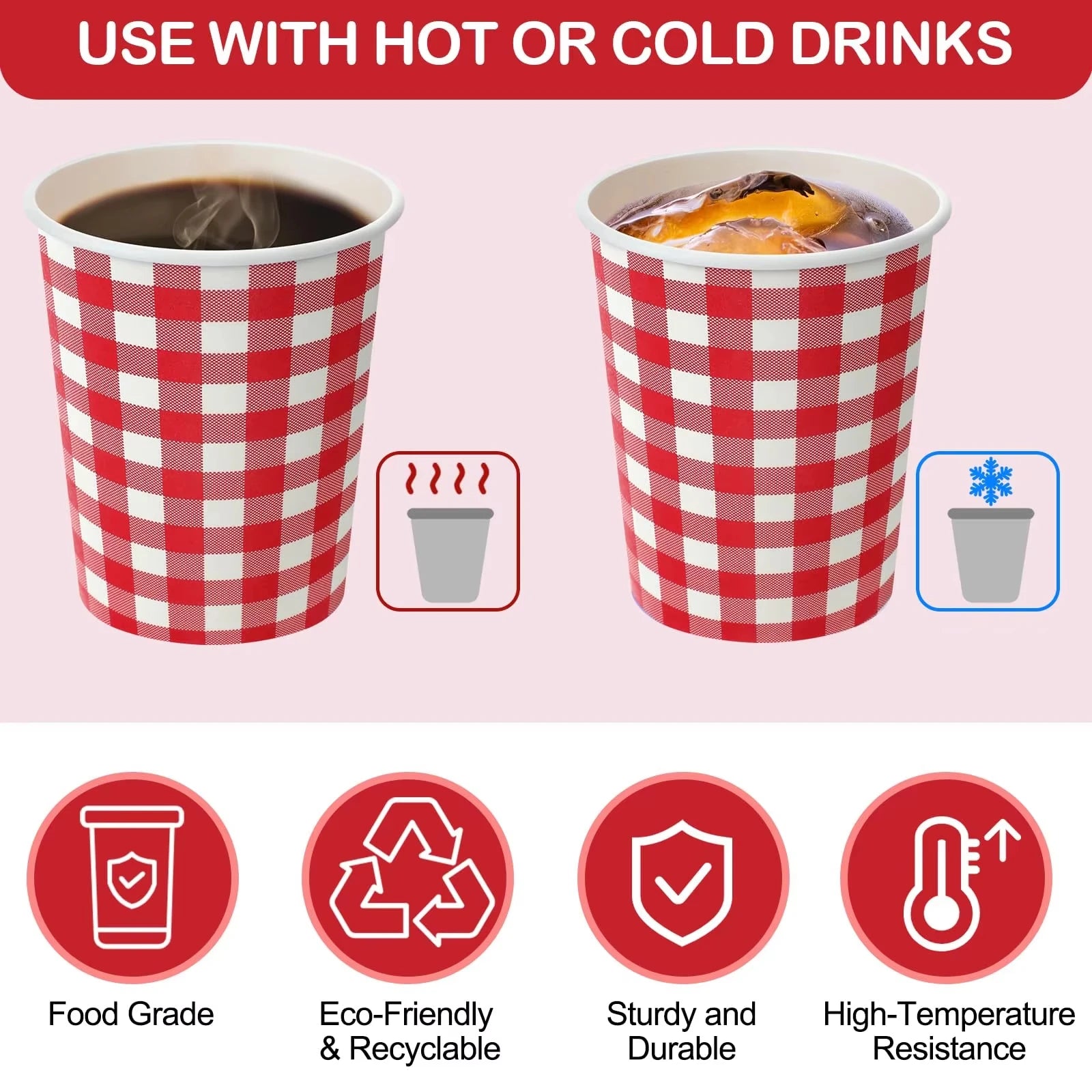 30pcs 8oz  Double-Walled Insulated Corrugated Cardboard Coffee Cups Thickened Disposable Striped Portable Paper Cups With Lids