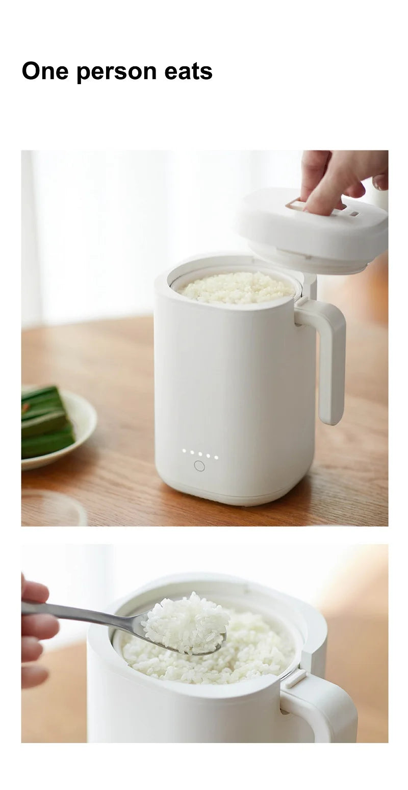 800ml Mini Electric Lunch Box Multi-functional Ceramic Non-stick Fast Rice Cooker Portable Automatic Keep Warm Rice Cooker 220V