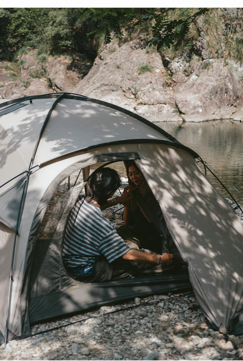 Camping Tent Ultralight Silicon coated Outdoor 4 Season Waterproof 30D polyester Hiking Tent 2 Person Rainproof Tent