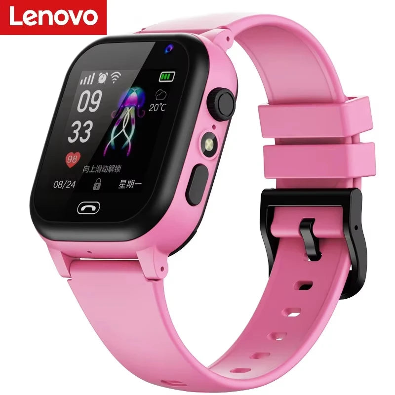 Lenovo Kids Smart Watch 4G SOS WiFi GPS Video Call – Camera Waterproof School Watch for Boys & Girls Gift - I YAN