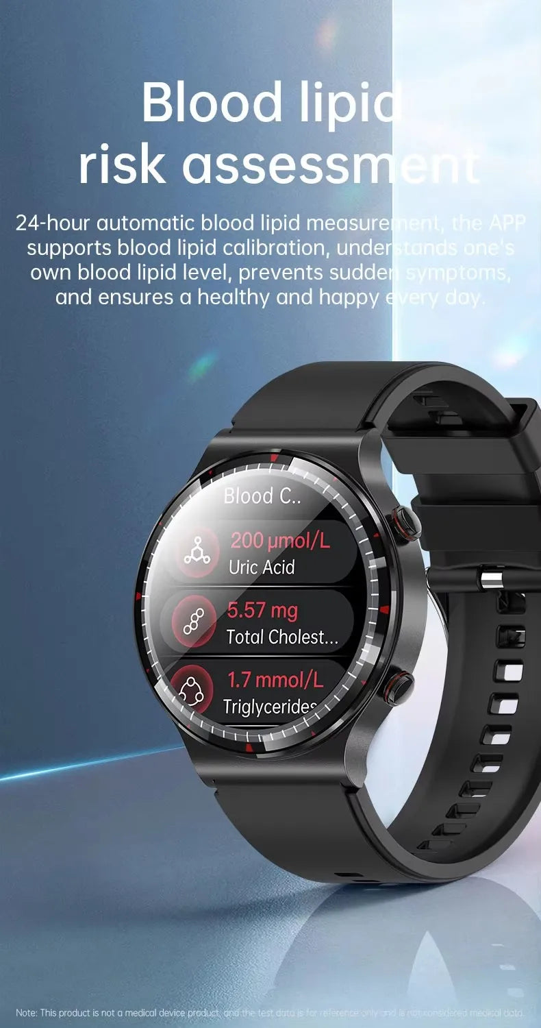 G08 Pro Men Amoled Smart WatchMedical Grade ECG Health Monitoring Heart Rate Blood Pressure Fitness Sport Smartwatch