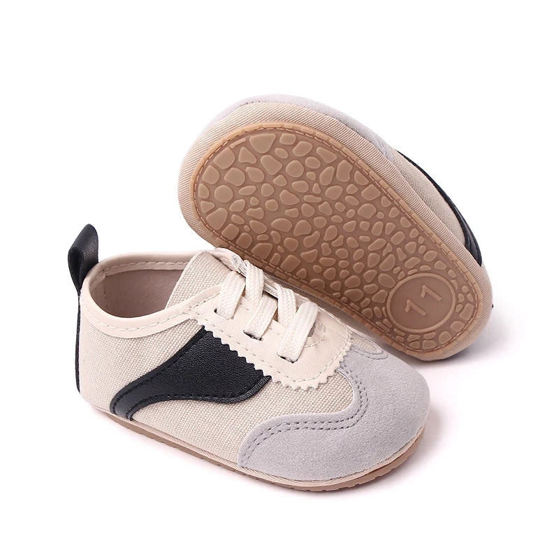 Baby Step Front Shoes Soft-bottom Anti-slip Shoes for Newborns Aged 0-12 Months Classic Children's Canvas Shoes BC2292