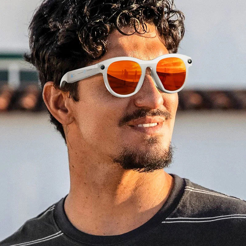 2026 New 500W Pixel Smart Glasses AI Cam Recognition Photography Video Record Bluetooth Call Music Playback Voice Wake Up New