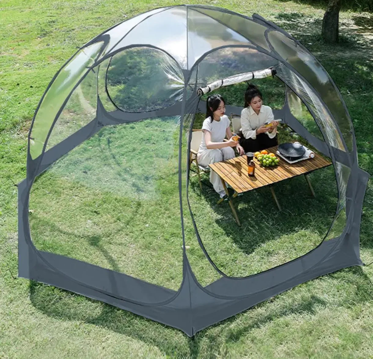 Starry Star Transparent Thickened PVC Portable Spherical Camping Tent Quick Opening Folding Rainproof Outdoor Shelter