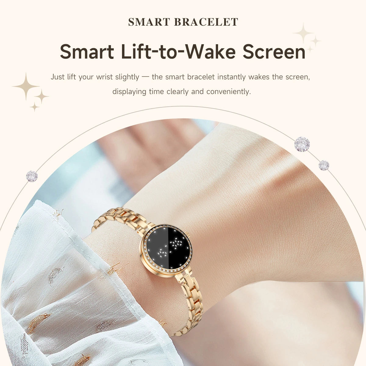 Fashionable Ladies Smart Watch Health Monitoring Female Wristwatch Outdoor Sports Fitness Tracker Bracelet Women L6 Smartwatch
