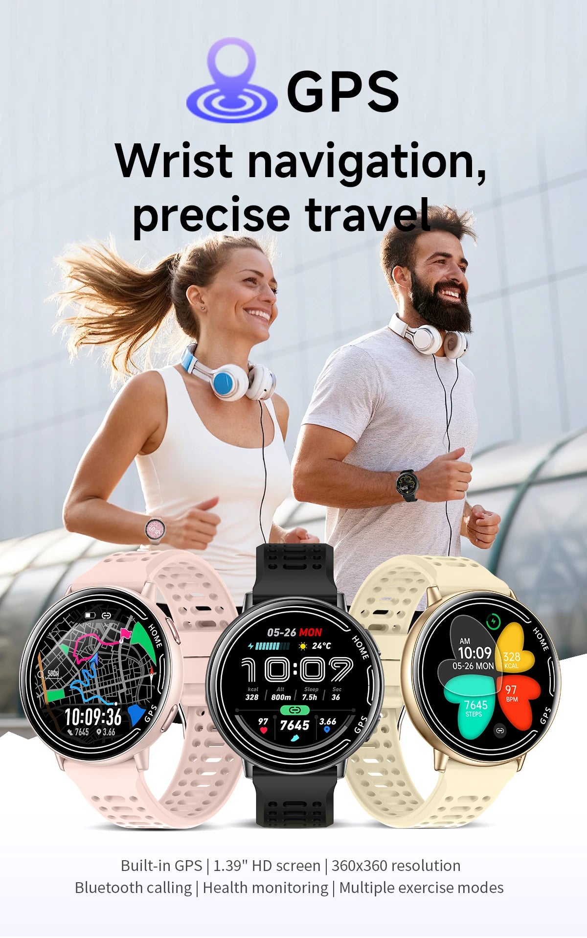 Elegant Women Smartwatch 2026 New 1.39'' AMOLED Screen Bluetooth Call Heart Rate Women's Health IP68 Waterproof Fashion Watches