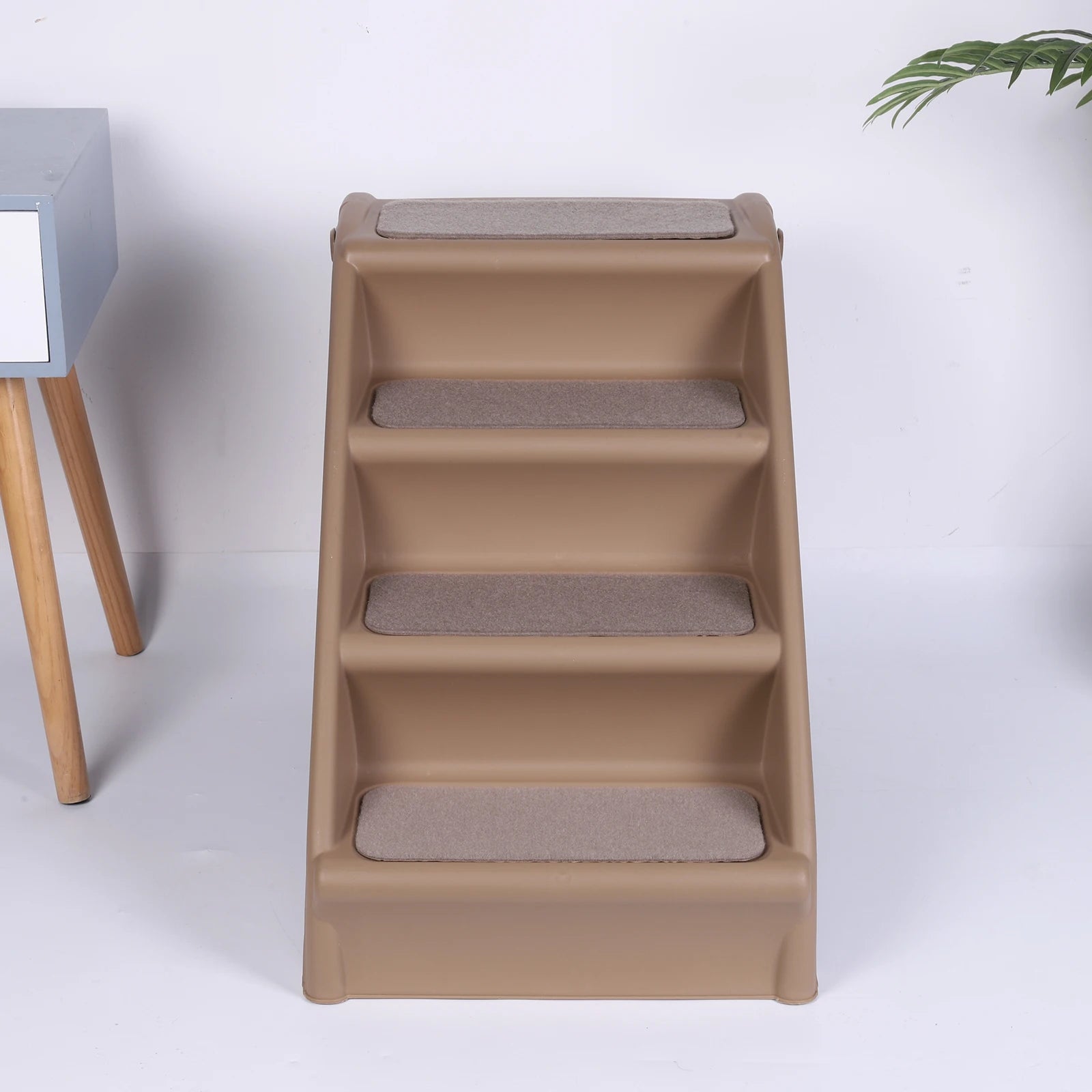 4-Step Pet Dog Stairs Folding Cat and Dog Steps Non-Slip Dog Stairs Ramp Sofa Ladder Pet Furniture for High Bed Chair Couch Sofa