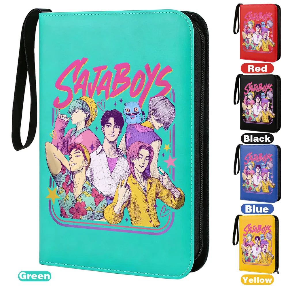 I YAN Demon Hunters card album binder with 400 pockets, PU zipper holder for collecting and storing trading cards or collectibles.