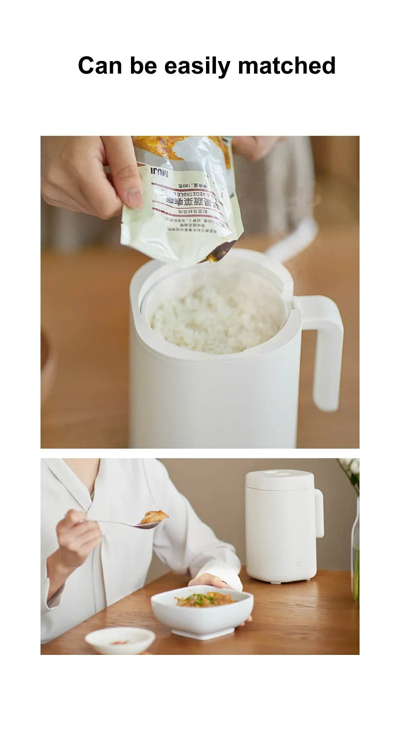 800ml Mini Electric Lunch Box Multi-functional Ceramic Non-stick Fast Rice Cooker Portable Automatic Keep Warm Rice Cooker 220V