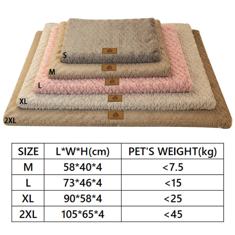 Soft 3D foam orthopedic dog bed with washable faux fur cover, waterproof base, and anti-slip bottom in M–XXL size by I YAN