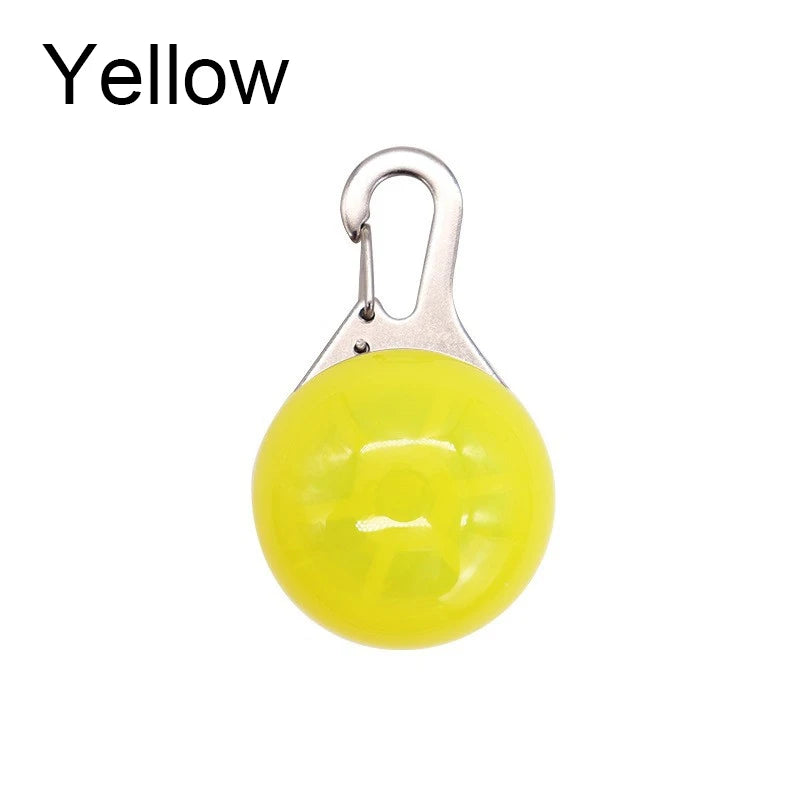 I YAN luminous LED dog and cat collar with glowing pendant and bright safety necklace for night visibility and pet decoration