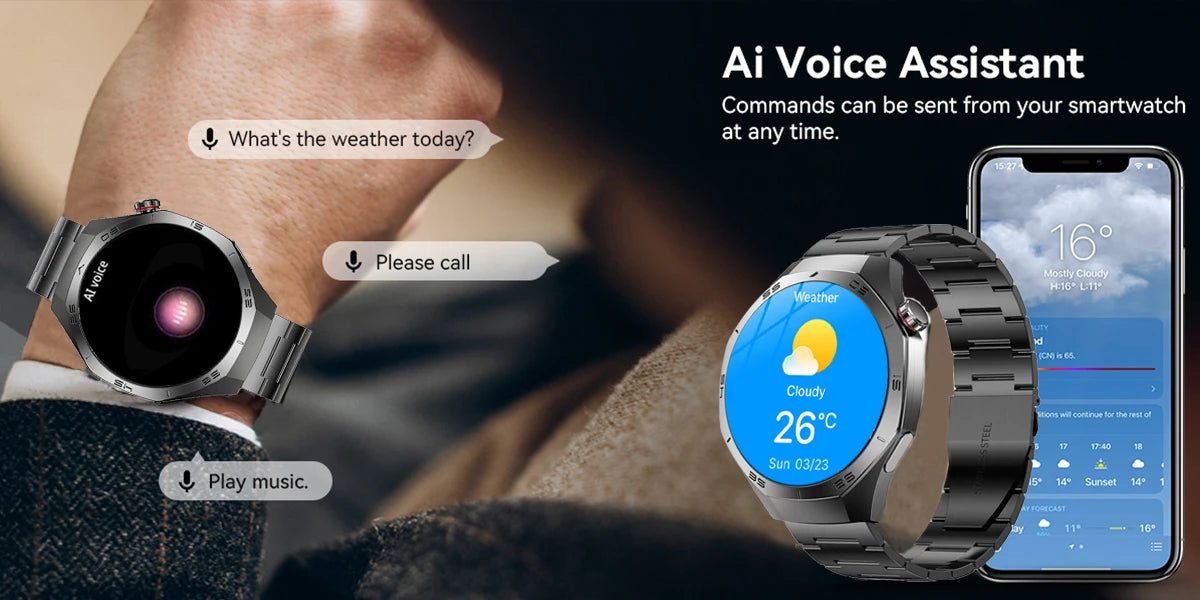 Android and ios Smart Watch Men AMOLED Screen GPS Motion trajectory Heart Rate Bluetooth Calls SmartWatch Waterproof