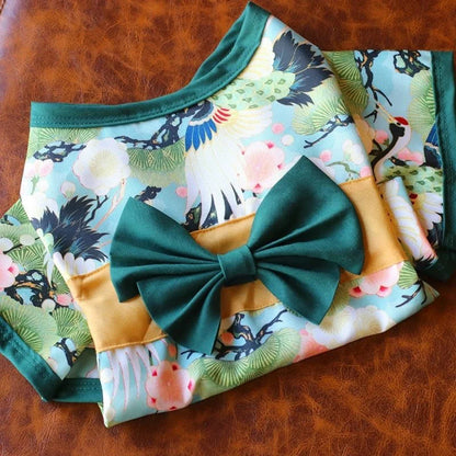 Festival Formal Pet Dog National Costume for Small Medium Dogs Japanese Style Puppy Cat Clothes French Bulldog Shiba Inu Kimono