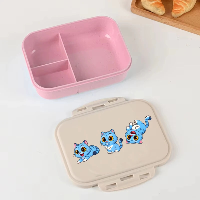 Demon Hunters anime-themed lunch box by I YAN featuring a large capacity food storage container for kids' school and picnic meals.