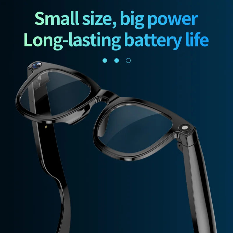 New AI Smart Glasses 800W HD Camera Black Technology Image Translation Chat GPT Video Call Photo Waterproof For Men Women New