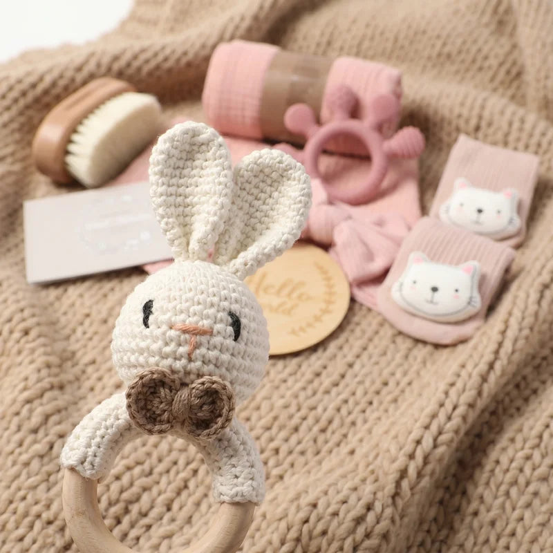 Newborn Baby Gift Box Set – 7-Piece Bath & Keepsake Collection - I YAN