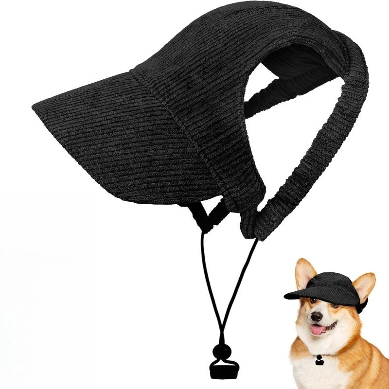 Adjustable Dog Baseball Cap Fashion Soft Breathable Pet Sun Protection Hat with Ear Holes Dog Parent-Child Hat For Dogs Cats