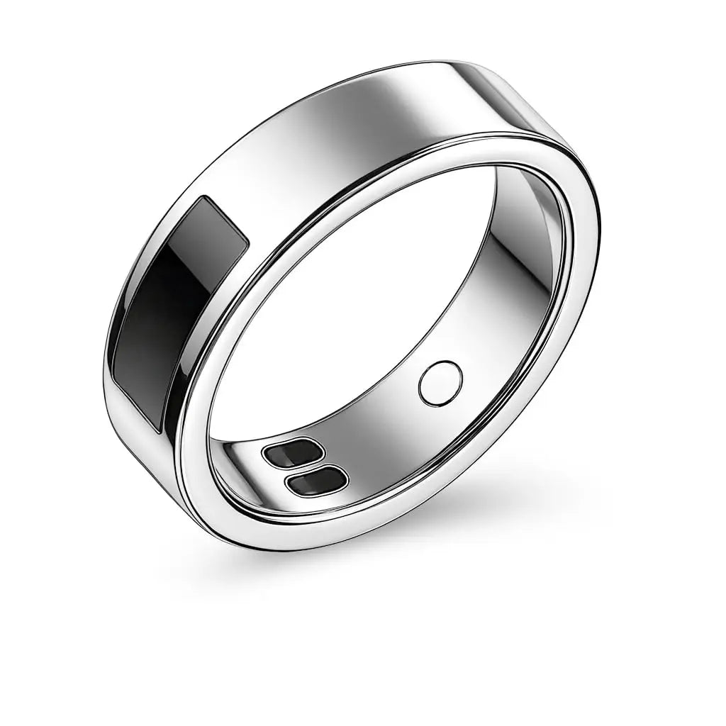 Smart Ring with Vibration Reminder, Call & Message Notification Ring, Silent Alerts, Health Tracking, Stress & Heart Rate