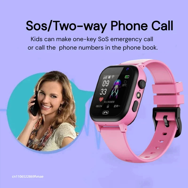 Kids Smart Watch 5G Multifunctional Waterproof IP57 SOS GPS Camera Call Sim Card Child Gifts Sport Watches Tracker 2026