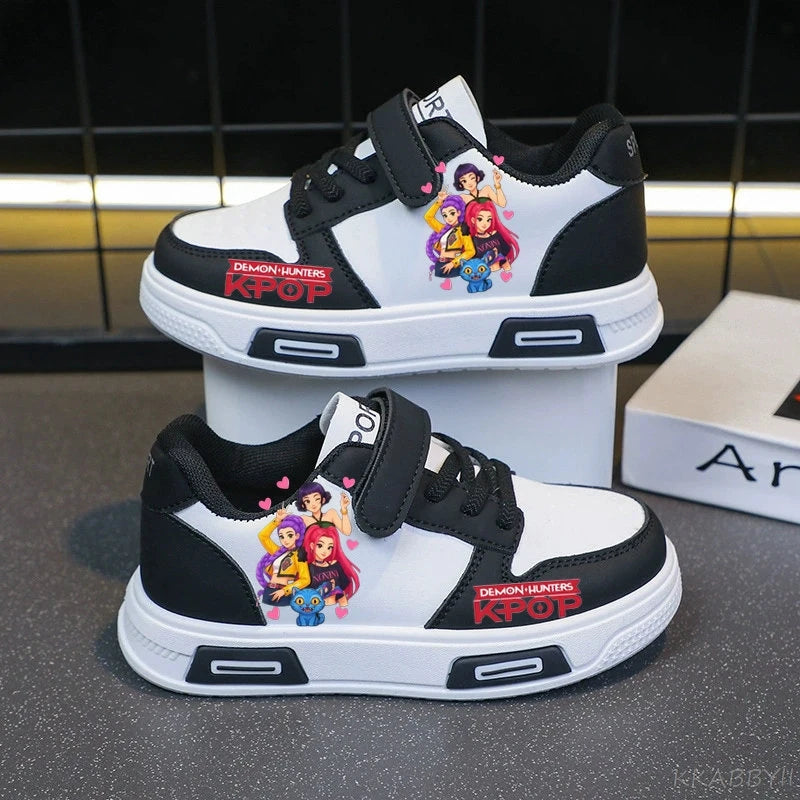 Kpop Demon Hunter Children's Sneakers Kids Fashion Non-slip Casual Shoes Boys Girls Breathable Sneakers Toddlers Outdoor Shoes