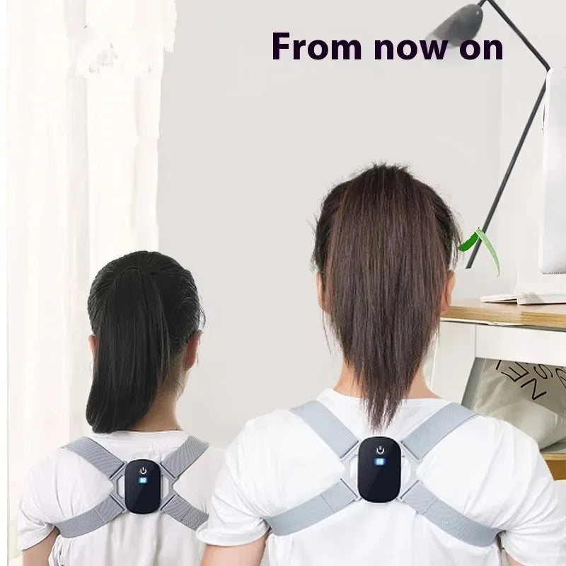 2026 New Smart Posture Corrector Rechargeable Back Brace 8 Shape Vibration Reminder 400mAh Battery for Work Study Office Home - I YAN