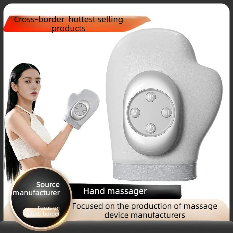 2025 New Electric Hand Massager Home Finger Joint Airbag Kneading Hot Compress Massage Artifact