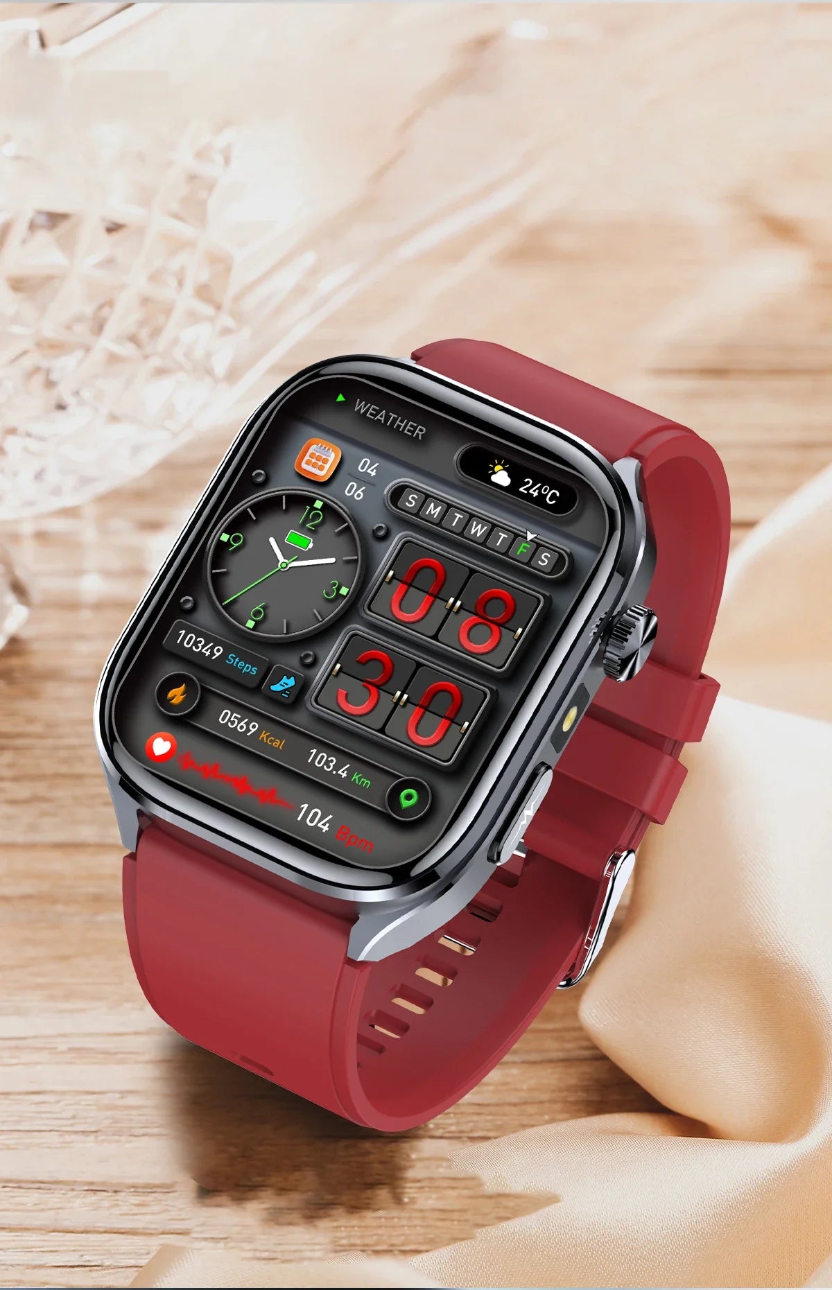 2025Nursing Level Uric Acid Blood lipids Smart Watch Men Blood Pressure ECG+PPG Clock Body Analysis Voice Call Health Smartwatch