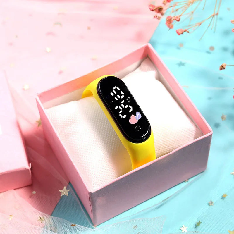 Kids LED Digital Watch – Cartoon Bracelet Wristwatch Birthday Gift for Boys & Girls | 12 Colors - I YAN