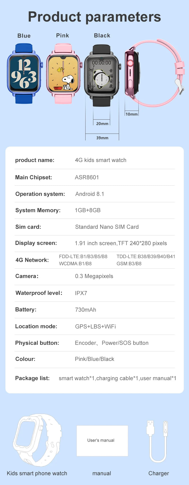 Wonlex 4G Watch Kids GPS WiFi Location KT34 Video Call SOS Alert Tracker Monitor Google Store Game Children's smart watch 2025
